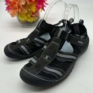 Jeep J-41 Regatta Black Blue Sport Sandals Size 9 SPT6959